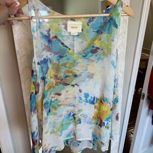 Maeve Anthropologie Colorful Sleeveless Blouse